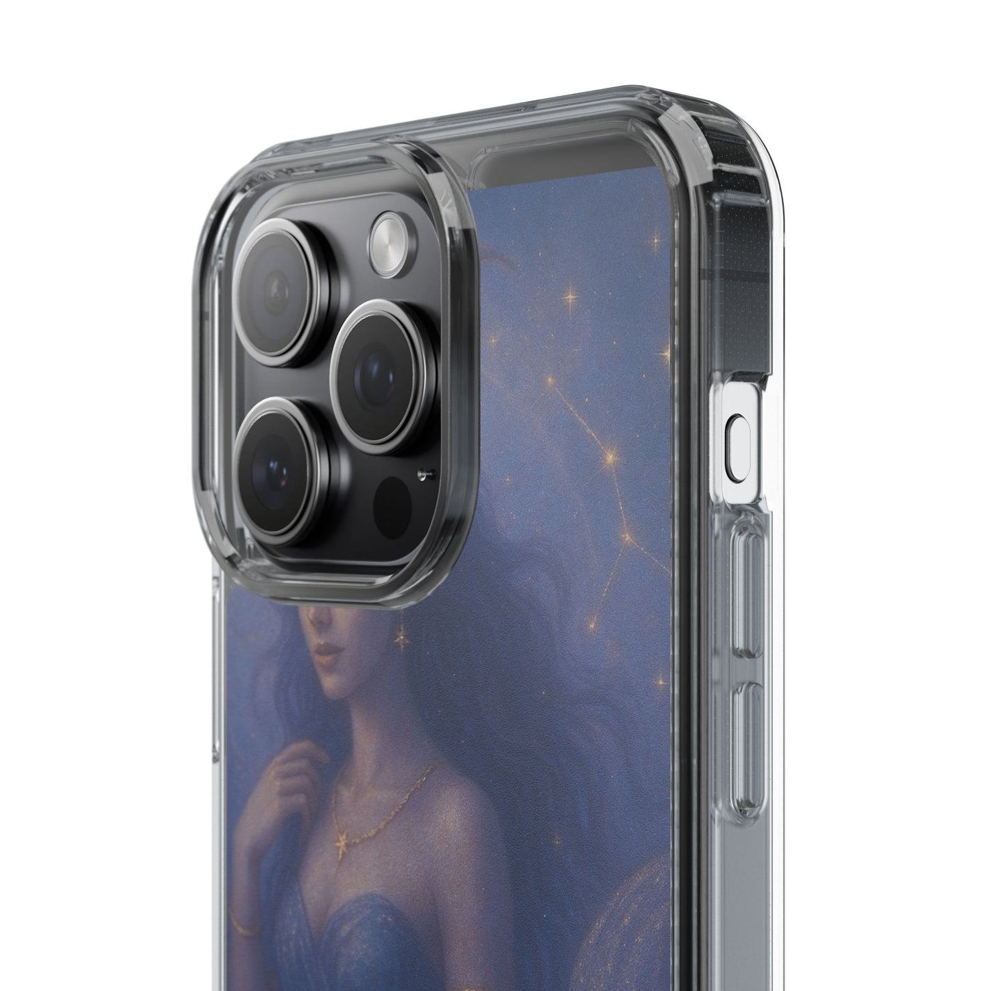 Capricorn Zodiac Clear Phone Case — Dec 22–Jan 19 Astrological Art