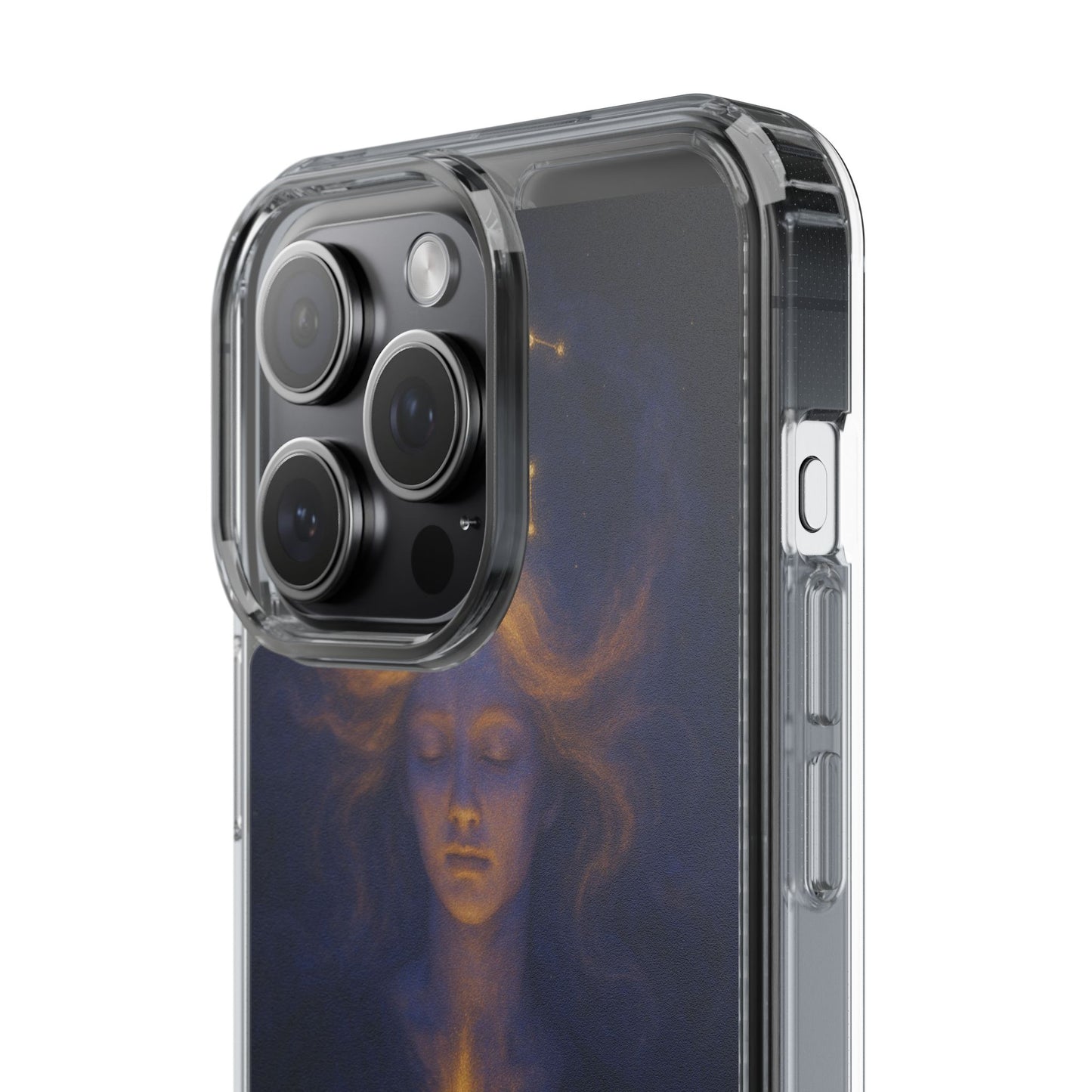 Leo Zodiac Clear Phone Case — Mystical Constellation Design (July 23–Aug 22)